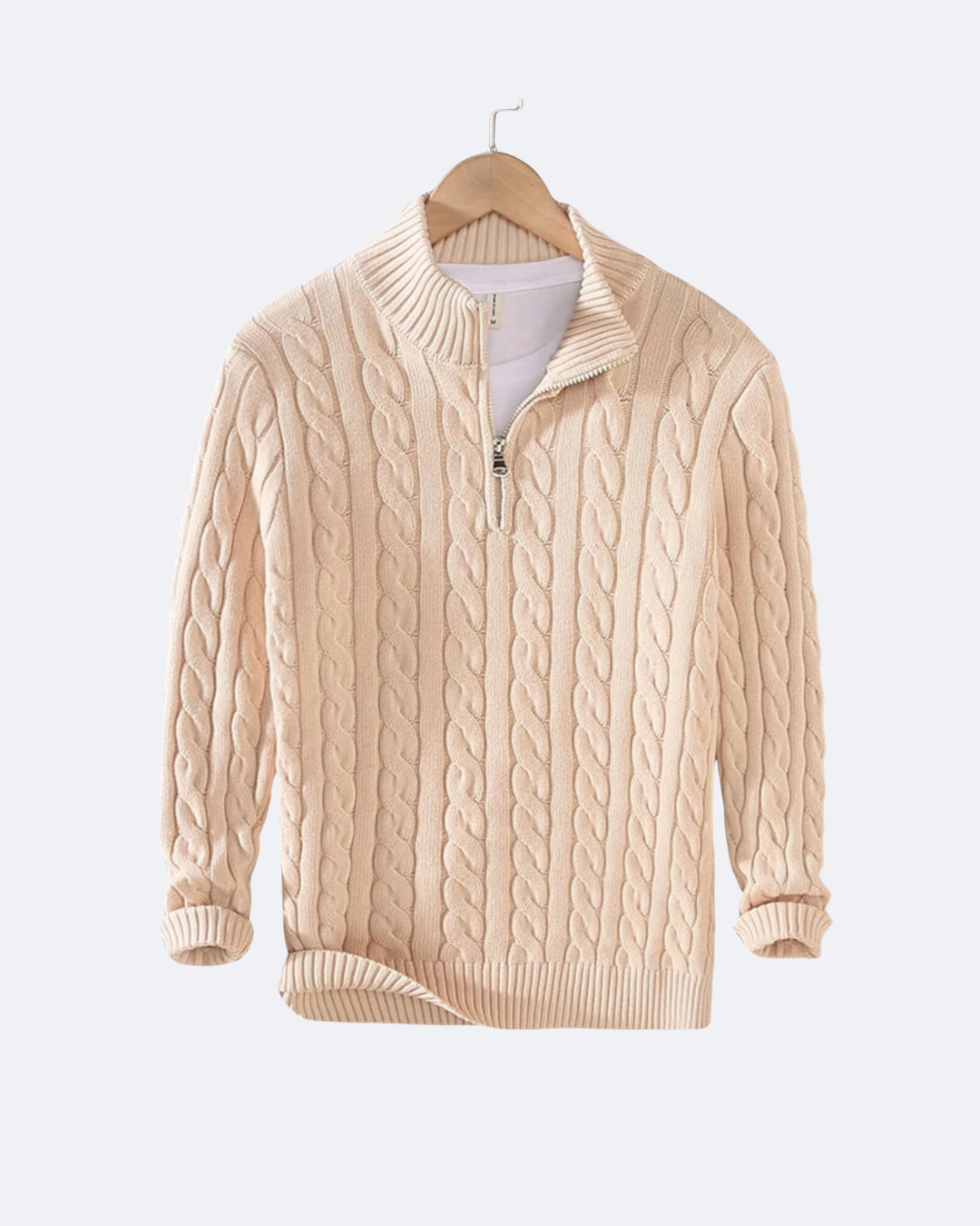 Claudio Cable Knit Quarter-Zip