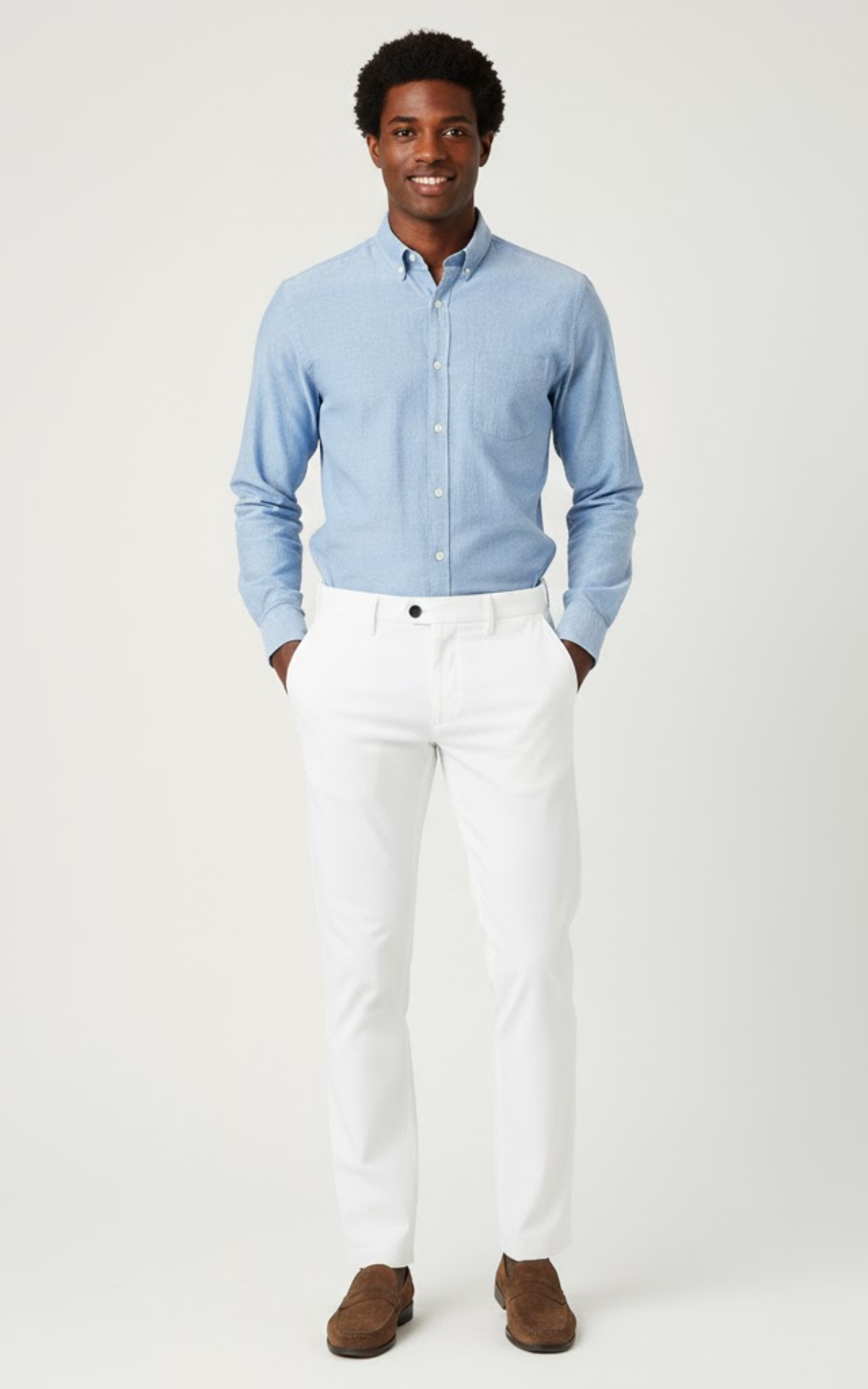 Men’s Slim-Fit Tailored Pants – Classic Stretch