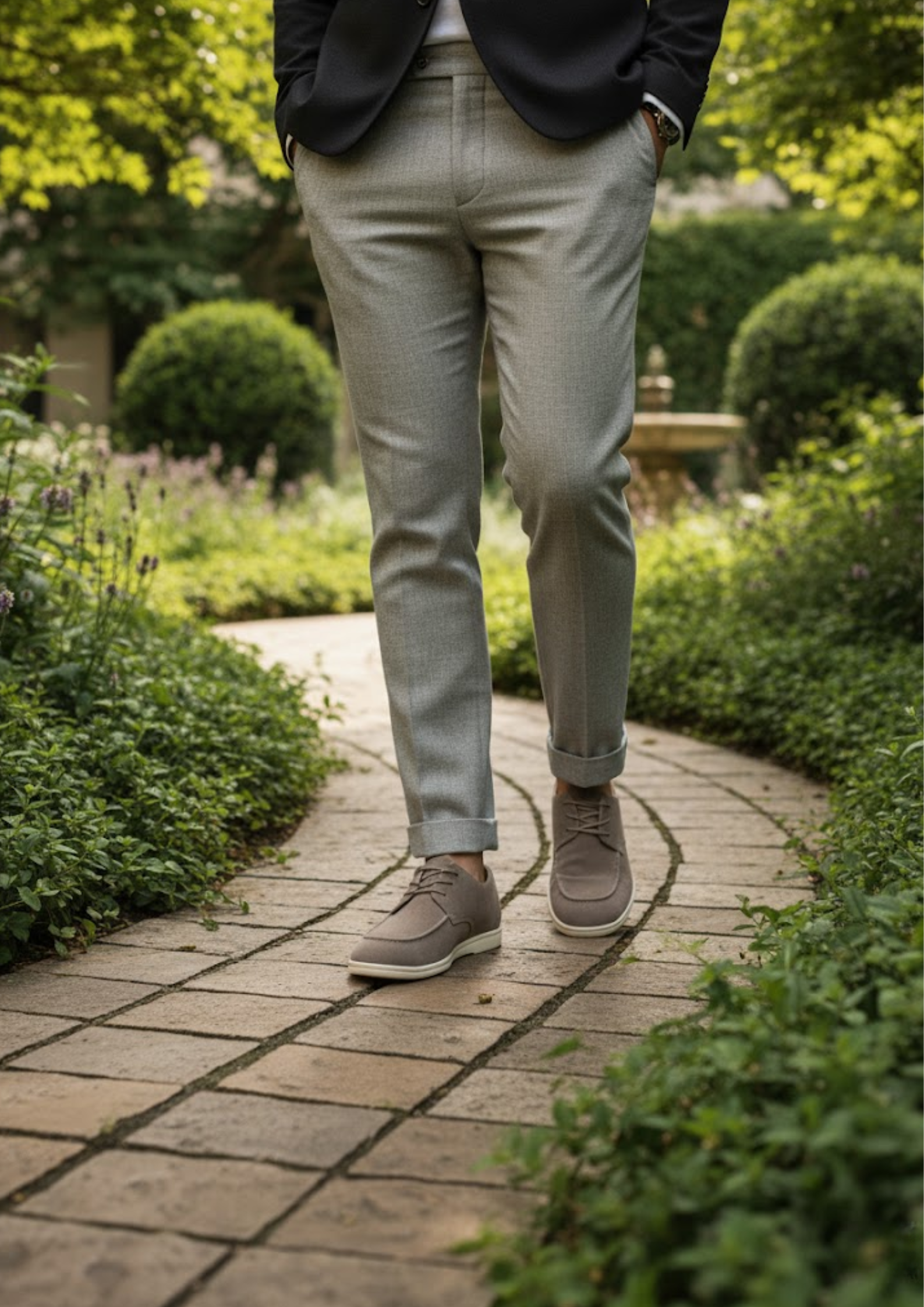 Men’s Suede Lace-Up Derby Shoes – Casual Dress Shoes with Soft Suede Leather