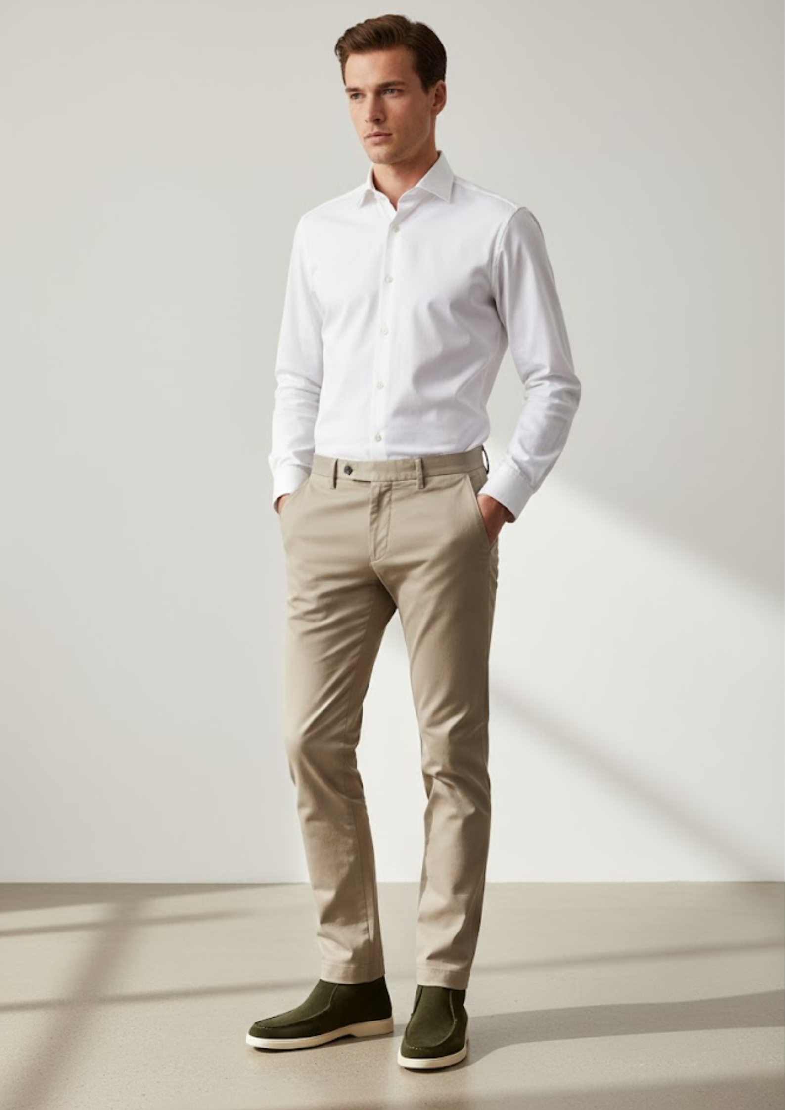 Men’s Suede Ankle Loafers – Soft Leather-Lined Chukka Moccasins for Smart Casual Wear