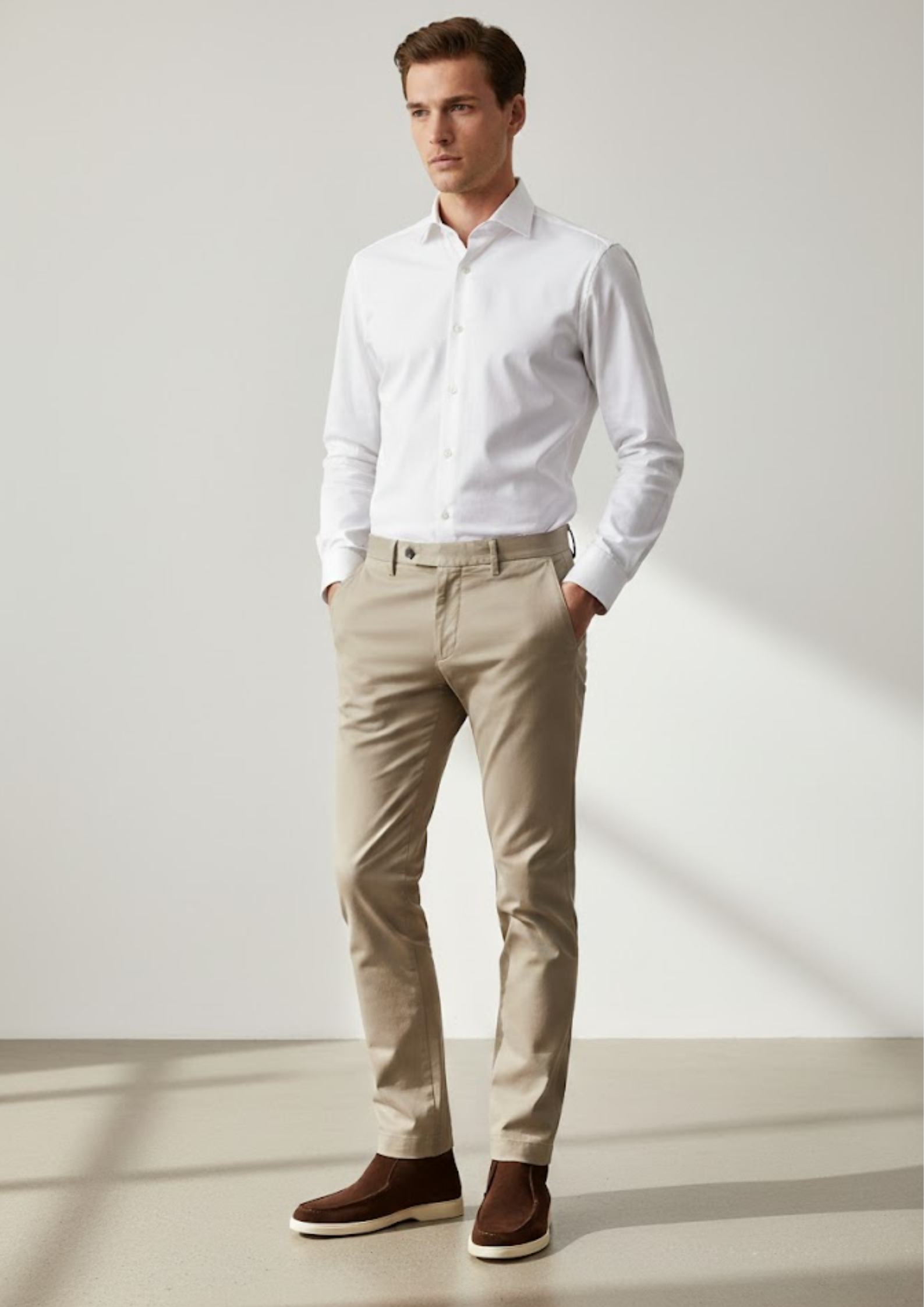 Men’s Suede Ankle Loafers – Soft Leather-Lined Chukka Moccasins for Smart Casual Wear